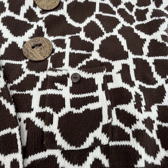 Emma G Sweater Shawl Wrap Women's 17" Width 63" Length (Tip to Tip) Animal Print - Picture 7 of 8